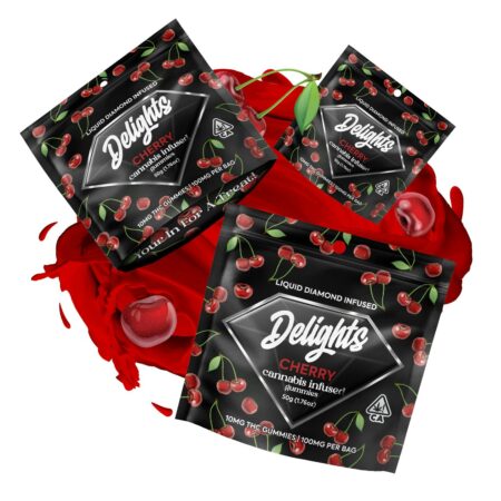 Cherry Delights Gummies Liquid Diamond Infused