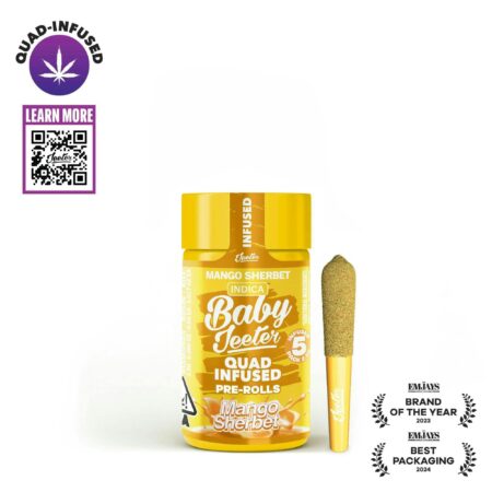 Jeeter | Mango Sherbet | Quad-Infused Minis | 0.5g each | 5pk