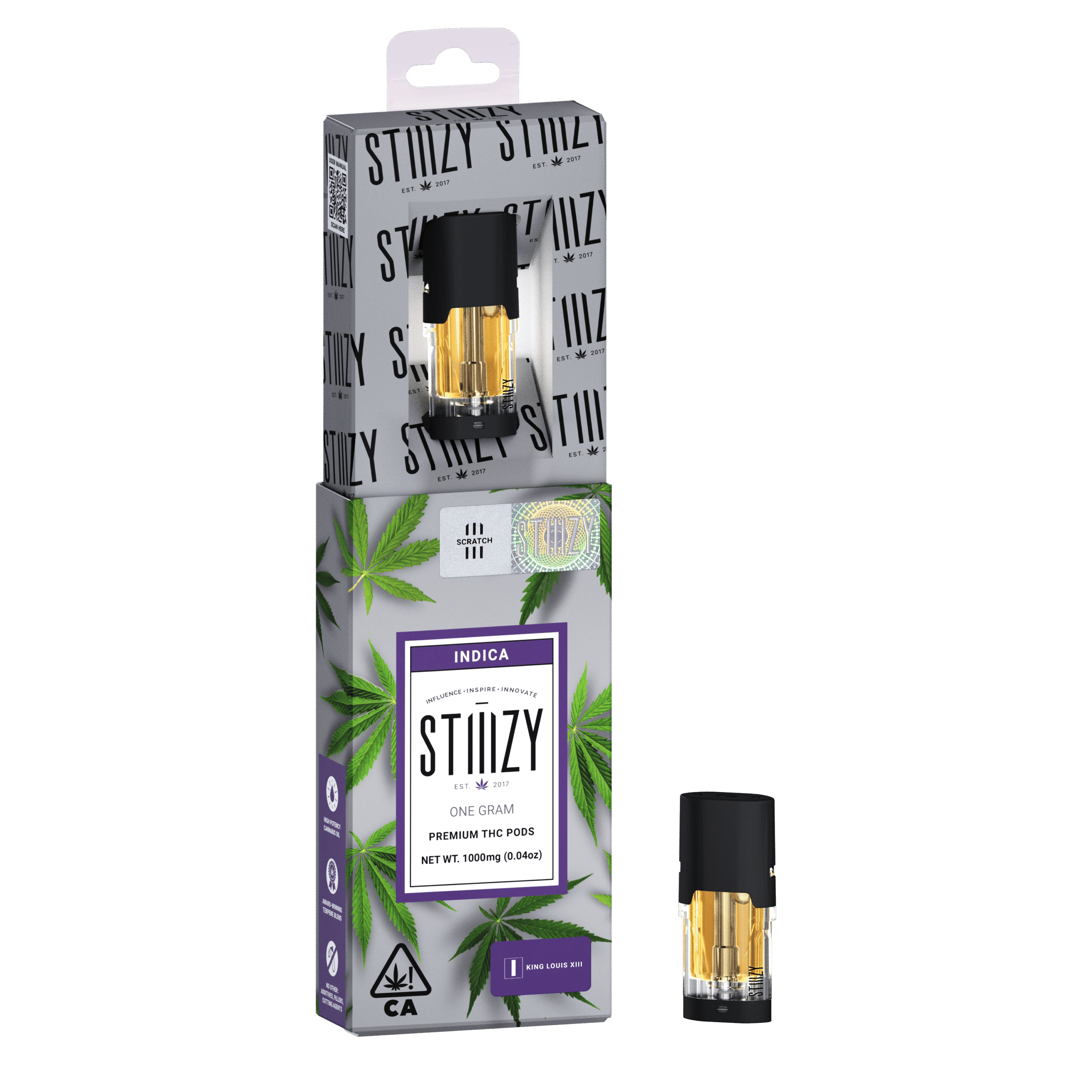 Vape Cartridge - KING LOUIS XIII 1G Original THC Pod - STIIIZY