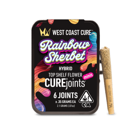 West Coast Cure | Rainbow Sherbet | Mini Joints | 0.35g | 6pk