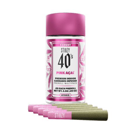 - PINK ACAI - .5G 40's Infused Preroll 5 Pack
