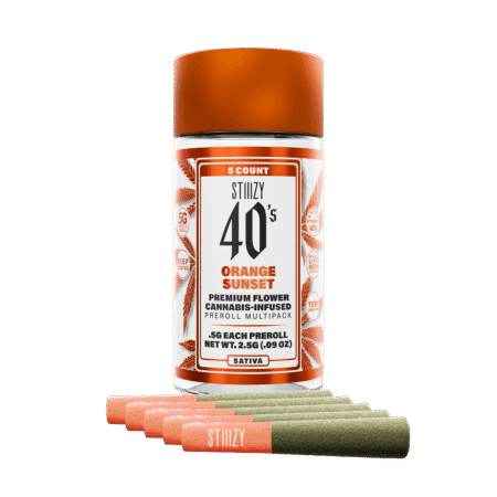 - ORANGE SUNSET - .5G 40's Infused Preroll 5 Pack