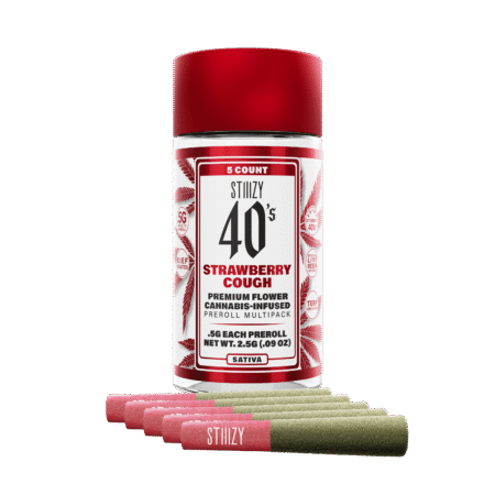 - STRAWBERRY COUGH - .5G 40's Infused Preroll 5 Pack