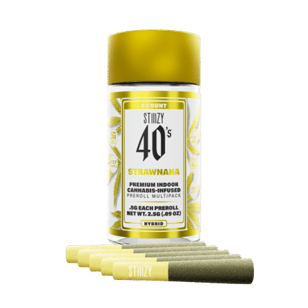 - STRAWNANA - .5G 40's Infused Preroll 5 Pack