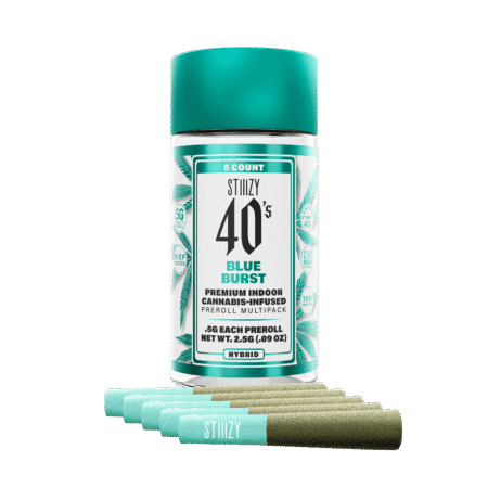 - BLUE BURST - .5G 40's Infused Preroll 5 Pack
